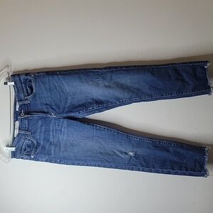 PILCRO AND THE LETTERPRESS slim boyfriend cropped ankle size 27